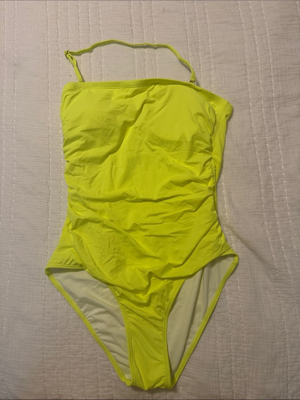 Women’s Neon Yellow One-Piece Swimsuit